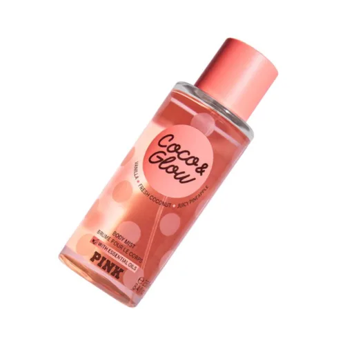 Miniatura 4 de Victoria's Secret Pink Coco & Glow Mist para mujer, 8.4 onzas (Coco & Glow)
