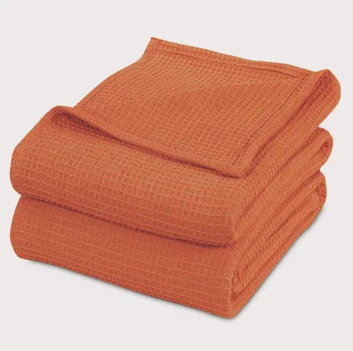 Lujoso tejido de punto gofre de algodón peinado súper suave, acogedor, cálido, transpirable, ligero, elegante, para todas las estaciones, tamaño