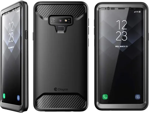 Miniatura 5 de Clayco Xenon Series - Funda para Samsung Galaxy Note 9 (versión 2018), carcasa resistente de cuerpo completo con protector de pantalla curvado 3D