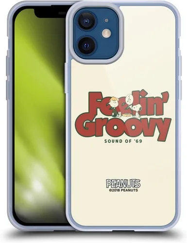 Miniatura 215 de Head Case Designs Funda de gel Woodstock 50th con licencia oficial de Peanuts Snoopy Guitar 1969 [protección de grado militar] compatible con Apple