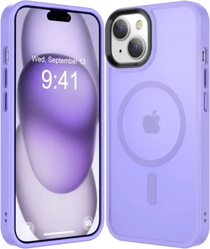 Miniatura 94 de Fuerte magnético para iPhone 11, compatible con Magsafe, [resistente a caídas de 13 pies] Funda trasera translúcida mate con sensación de piel
