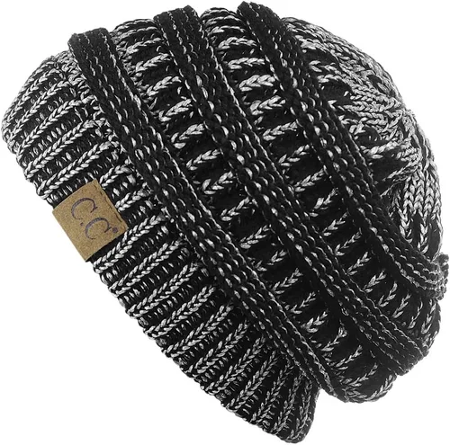Miniatura 552 de C.C Trendy Warm Chunky Soft Stretch Cable Knit Beanie