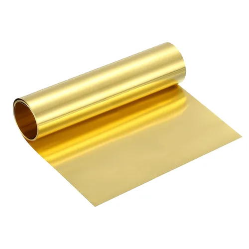 Miniatura 9 de uxcell Rollo de lámina de latón, 40 x 2 x 0.016 pulgadas, rollo de lámina de latón intermitente de metal para manualidades, reparaciones