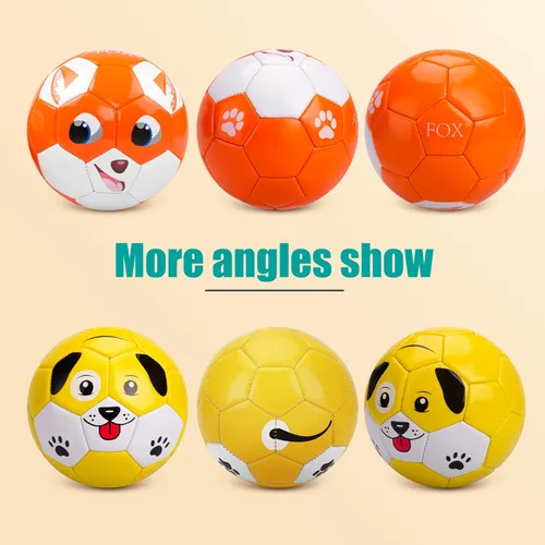 Miniatura 5 de Balón de fútbol para niños pequeños, tamaño 2, pelota pequeña y suave para niños de 1 a 3 a 5 años, juguete deportivo de dibujos animados para niños