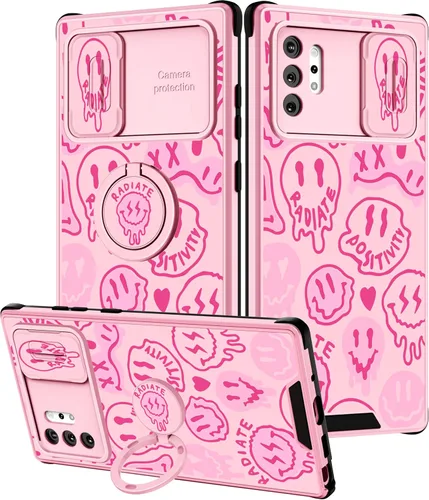 Miniatura 99 de Funda 2 en 1 para Samsung Galaxy Note 10 Plus con diseño de calavera para teléfono con diseño de esqueleto para yoga, fantasma, horror, con cubierta