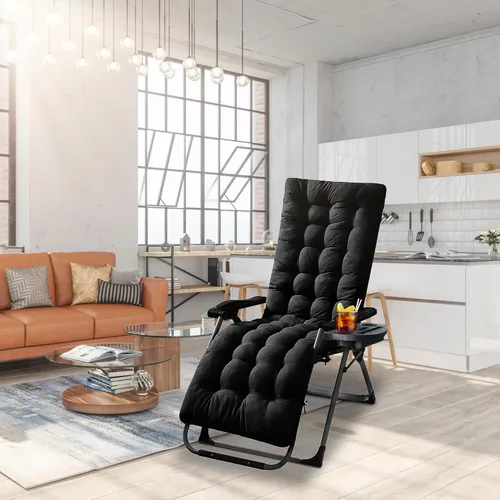 Miniatura 7 de Moclever Cojín para silla de gravedad cero de 67 x 22 x 4 pulgadas, cojín reclinable grueso para interiores y exteriores, cojín suave para tumbona