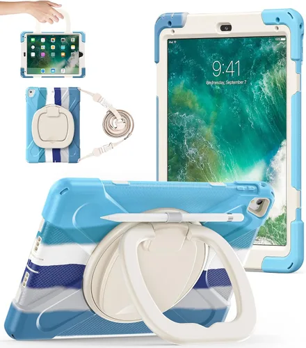 Miniatura 9 de BATYUE Funda para iPad de 6ª generación de 9.7 pulgadas 2018, iPad 5ª generación 2017, iPad Air 2/iPad Pro de 9.7 pulgadas, funda protectora a