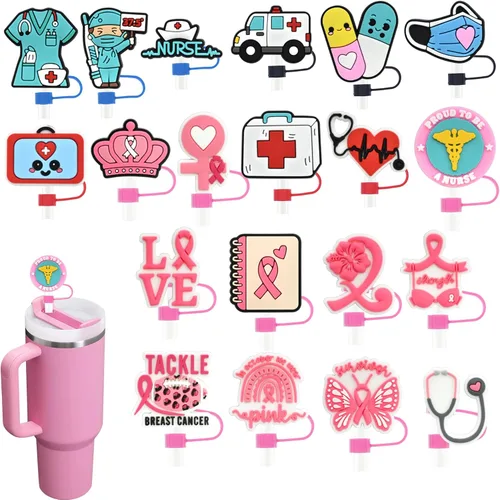 Miniatura 11 de 19 tapas de pajitas con diseño de juego para vaso Stanley de 40 oz/30 oz, tapa de pajita reutilizable de 10 mm, accesorios bonitos para la parte