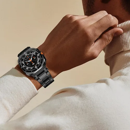 Miniatura 8 de WINGLE Compatible con Galaxy Watch 8/8 Classic Band para hombre, acero inoxidable, Samsung Galaxy Watch 8 Band de 1.732 in, 1.575 in, 1.811 in