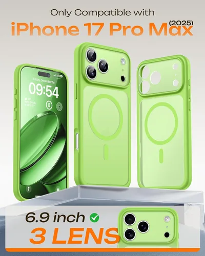 Miniatura 723 de TOCOL Funda para iPhone 11, compatible con Magsafe, protección completa de cámara, imanes integrados, protección contra caídas, funda translúcida