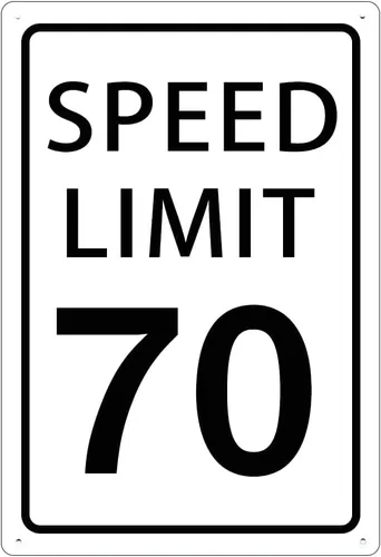 Miniatura 16 de KONEDMIX Señal de límite de velocidad de 25 mph, señal de tráfico lenta, carretera y calle, 25 señales de 8 x 12 pulgadas Límite de velocidad 25