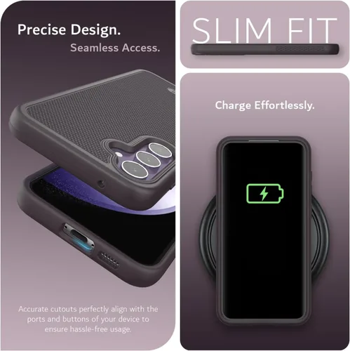 Miniatura 6 de TUDIA MergeGrip - Funda protectora para Samsung Galaxy S23 FE 2023, de doble capa, a prueba de golpes, grado militar, antideslizante, resistente
