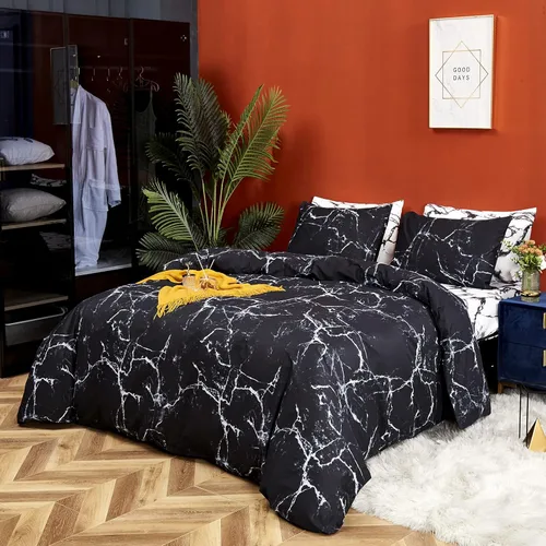 Miniatura 295 de CLOTHKNOW - Juego de edredón verde militar tamaño completo de 3 piezas, juego de ropa de cama verde oscuro, edredón suave con 2 fundas de almohada