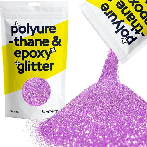 Miniatura 75 de Hemway - Purpurina para resina 100g, cristales metálicos rosa fucsia, copos súper gruesos para manualidades en epoxi, diamantina para vasos, cera