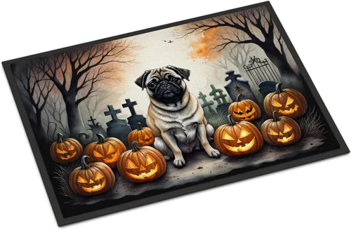 Miniatura 17 de Caroline's Treasures DAC2011MAT - Felpudo de Halloween espeluznante con diseño de Beagle, de 18 x 27 pulgadas, para interiores y exteriores