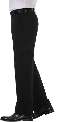 Miniatura 2 de Haggar Mens Cool 18 Pro Classic Fit Flat Front Pant-Regular and Big Tall Sizes