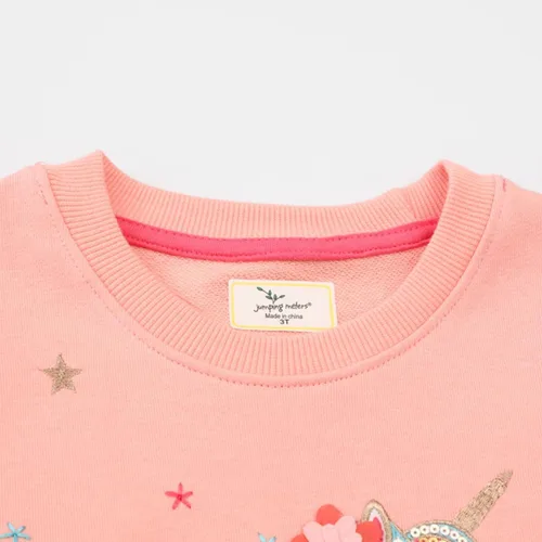 Miniatura 19 de Sudaderas para niñas pequeñas, cuello redondo, sin botones, de manga larga, para invierno, casual, ropa 2T-7T, Dinosaurio