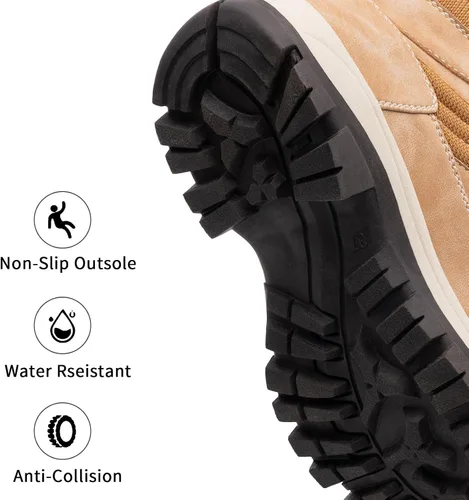Miniatura 4 de Botas impermeables para el trabajo de senderismo para mujer, botas tácticas de senderismo para la nieve de invierno, botas de senderismo