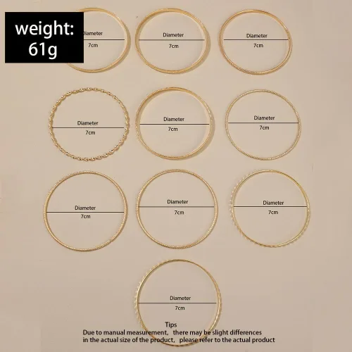 Miniatura 7 de 10 pulseras de oro para mujer, brazaletes de plata, joyería de disfraz indio, pulseras de discoteca de moda para pulsera de oro