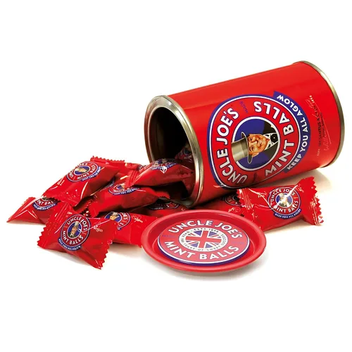 Miniatura 3 de Uncle Joe's Lata de bolas de menta de 4.23 onzas (4.23 onzas), dulces británicos naturales, veganos y sin gluten, caramelo duro de aceite de menta