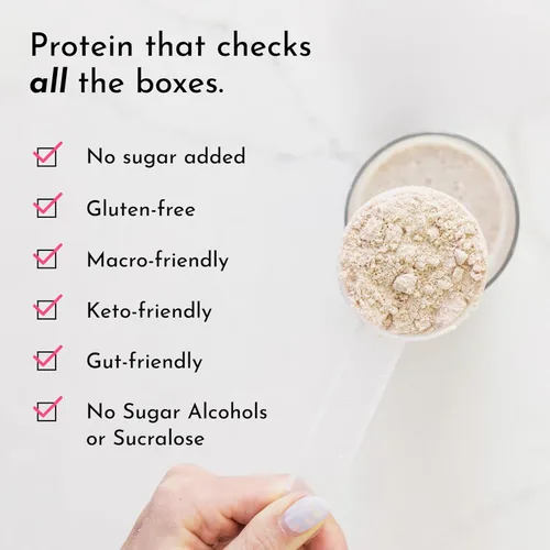 Miniatura 2 de JUST INGREDIENTS Polvo de Proteína de Vainilla – Mezcla de 30 Porciones con 100% Suero de Leche Alimentado con Hierba y Proteínas Vegetales