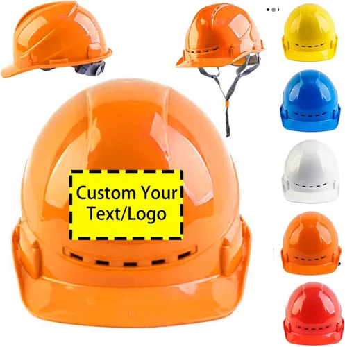 Miniatura 17 de Sombreros duros personalizados al por mayor con logotipo, certificado OSHA/ANSI, ala completa ventilada (trinquete de 4 puntos) para pedidos a
