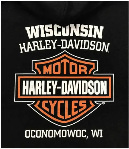 Miniatura 2 de Harley-Davidson 30297503 - Sudadera con capucha para hombre, color negro