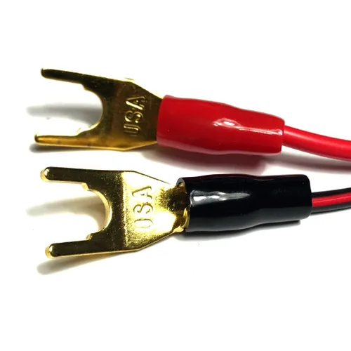 Miniatura 5 de CESS Enchufe de altavoz de horquilla Y Spade Conector de terminal de barrera para poste de encuadernación, paquete de 10