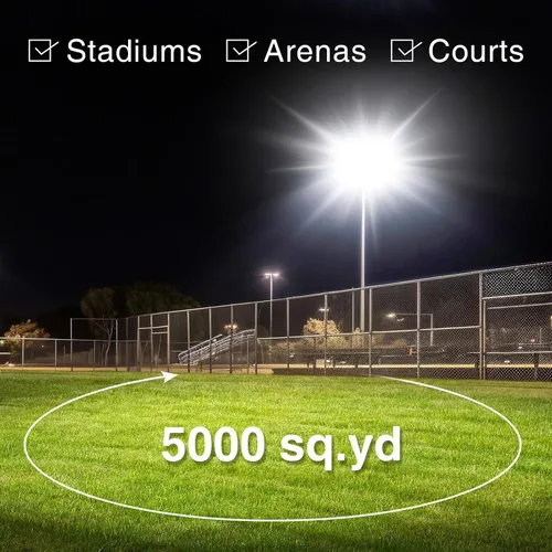 Miniatura 4 de STASUN Luz de inundación LED de 300 W 45000 lm del anochecer al amanecer Fotocélula al aire libre - Serie Flying Ultra, certificado ETL 5000K luz