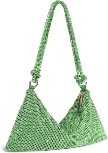 SWEETV Bolso de noche para mujer, bolso de mano con diamantes de imitación para formalbodacóctelbaile de graduaciónfiestaclub, bolsas Hobo