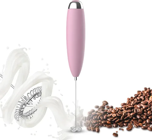 Miniatura 9 de Espumador de mano para café, espumador de leche mejorado, batidor de matcha, mezclador de bebidas eléctrico, mini batidor de mano, mini batidor