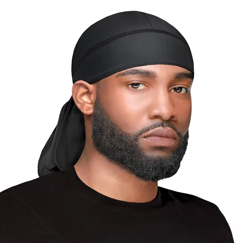 Miniatura 4 de WavEnforcer 106 Snug Fit Do-Rag, color negro