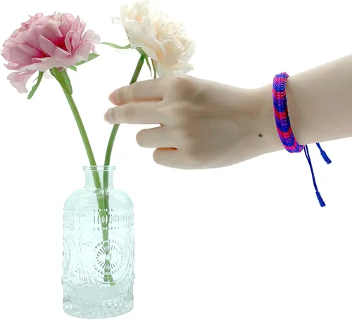 Miniatura 5 de LAMIBEE Pulsera tibetana con diseño de pansexualidad bisexual LGBT Proud Love Brazaletes de cuerda de amuleto y bohemio para mujeres y hombres