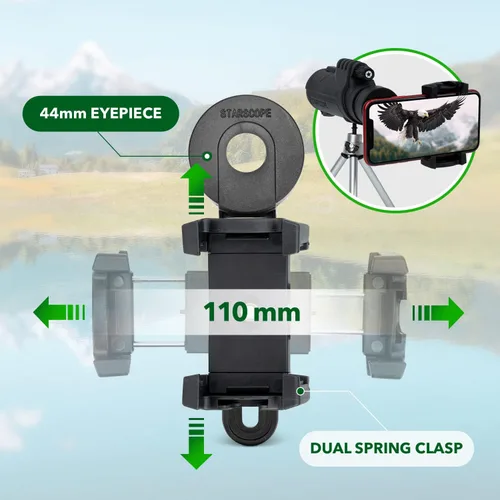Miniatura 4 de Starscope Paquete de telescopio monocular para teléfono inteligente Pro – Monoculares de 10 x 42 pulgadas para adultos de alta potencia