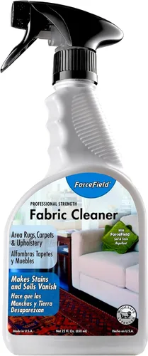 ForceField® Limpiador de Telas de Fórmula Profesional, Penetra Profundamente en Telas Seguras al Agua y Fibras de Tapicería, Ropa, Alfombras y