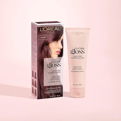 Miniatura 2 de L'Oréal Paris Le Color One Step - Brillo tonificante para el cabello, color caoba, 4 onzas