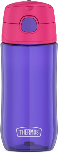 Miniatura 10 de THERMOS FUNTAINER Botella de hidratación de plástico de 16 onzas con boquilla, SPIDER-MAN