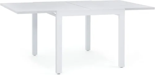 Soleil Jardin Mesa de comedor extensible de aluminio para patio, de 35 a 71 pulgadas, mesa rectangular ajustable para interiores y exteriores, para