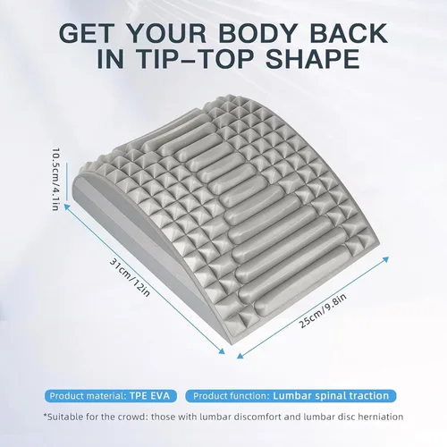 Miniatura 7 de Refresh - Estirador de cuello y espalda, corrector de postura, estirador lumbar para aliviar el dolor de cuello, espalda baja, espalda superior