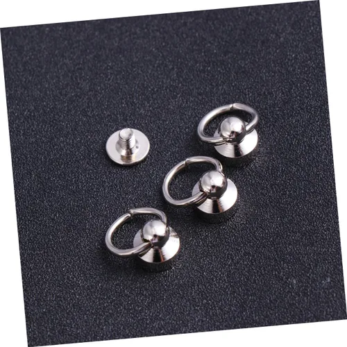 Miniatura 8 de EXCEART Juego de remaches de cabeza redonda para tornillos de latón, mini pernos para proyectos decorativos, 30 unidades*3