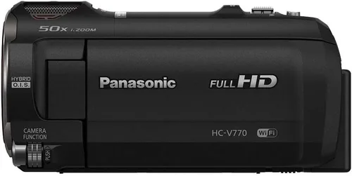 Panasonic Videocámara Full HD HC-V770, zoom óptico 20X, sensor BSI de 1/2.3 pulgadas, captura HDR, grabación de video multiescena con teléfono