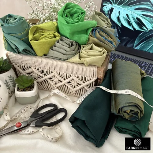 Miniatura 6 de Fabric Mart Direct The Yard, 5 yardas continuas 42 pulgadas de ancho, seda sintética lanudada, color sólido, tela de tapicería al por mayor Manzana