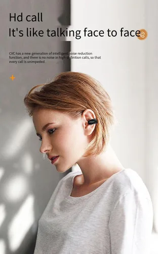 Miniatura 2 de Auriculares inalámbricos con clip de oreja abierta, Bluetooth 5.3, auriculares deportivos con micrófono integrado, auriculares estéreo de alta
