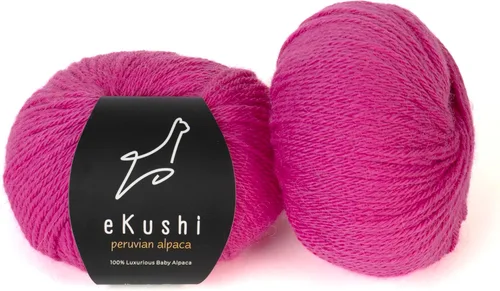 Miniatura 65 de 100% Hilo de Alpaca para Bebé para Tejer y Ganchillo - Juego de 3 Madejas de Hilo Premium DK - Ligero, Hipoalergénico y Térmico Hecho en Perú - N010