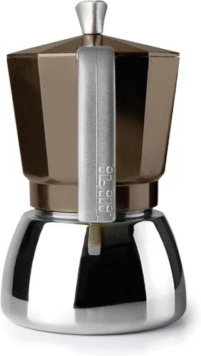 Miniatura 4 de IBILI - Máquina de café Elba Café, 3 tazas, 5.1 fl oz, aluminio fundido, base de acero inoxidable, con reductor para 2 tazas, apto para inducción
