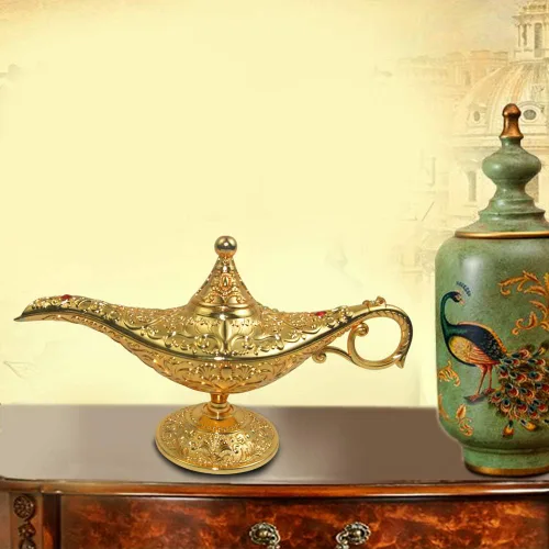 Miniatura 6 de Lámpara clásica de Aladino de leyenda vintage, luz mágica de los deseos, coleccionable, rara, clásica, árabe, accesorios de disfraces, lámpara