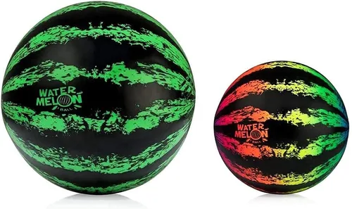 Miniatura 8 de Watermelon Ball Juguetes de piscina para adultos y familia – Paquete de 2 unidades de 6 1/2 pulgadas y 9 pulgadas para niños, adolescentes