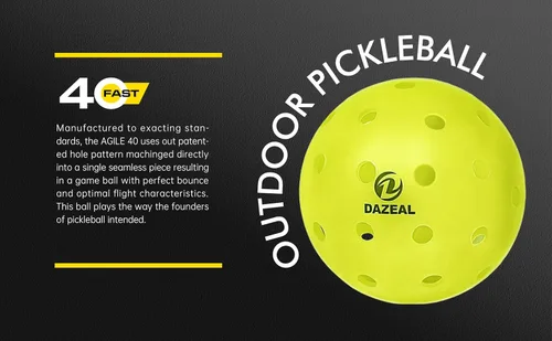 Miniatura 6 de Bolas de pickleball USAPA de 40 agujeros: bolas duraderas para exteriores para clubes y principiantes, agujeros perforados de precisión y diseño sin