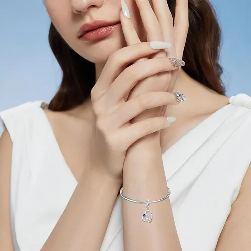 Miniatura 54 de PROESS Dije para padre, madre e hija, pulsera de plata de ley para pulseras, regalos de cumpleaños, día de San Valentín, para hija, madre, amante