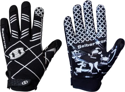 Miniatura 7 de Seibertron Pro 3.0 Twelve Constellations Elite Ultra-Stick Football Receiver Gloves Super Sticky Grip for Youth Kids Boys 8-12 Girls & Adult Men &